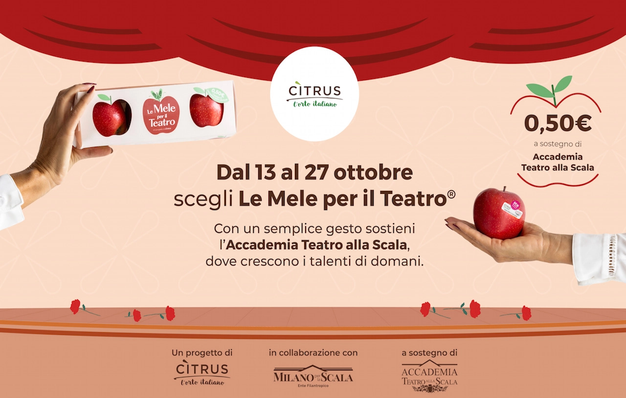 Reparto ortofrutta, arrivano le mele per il teatro